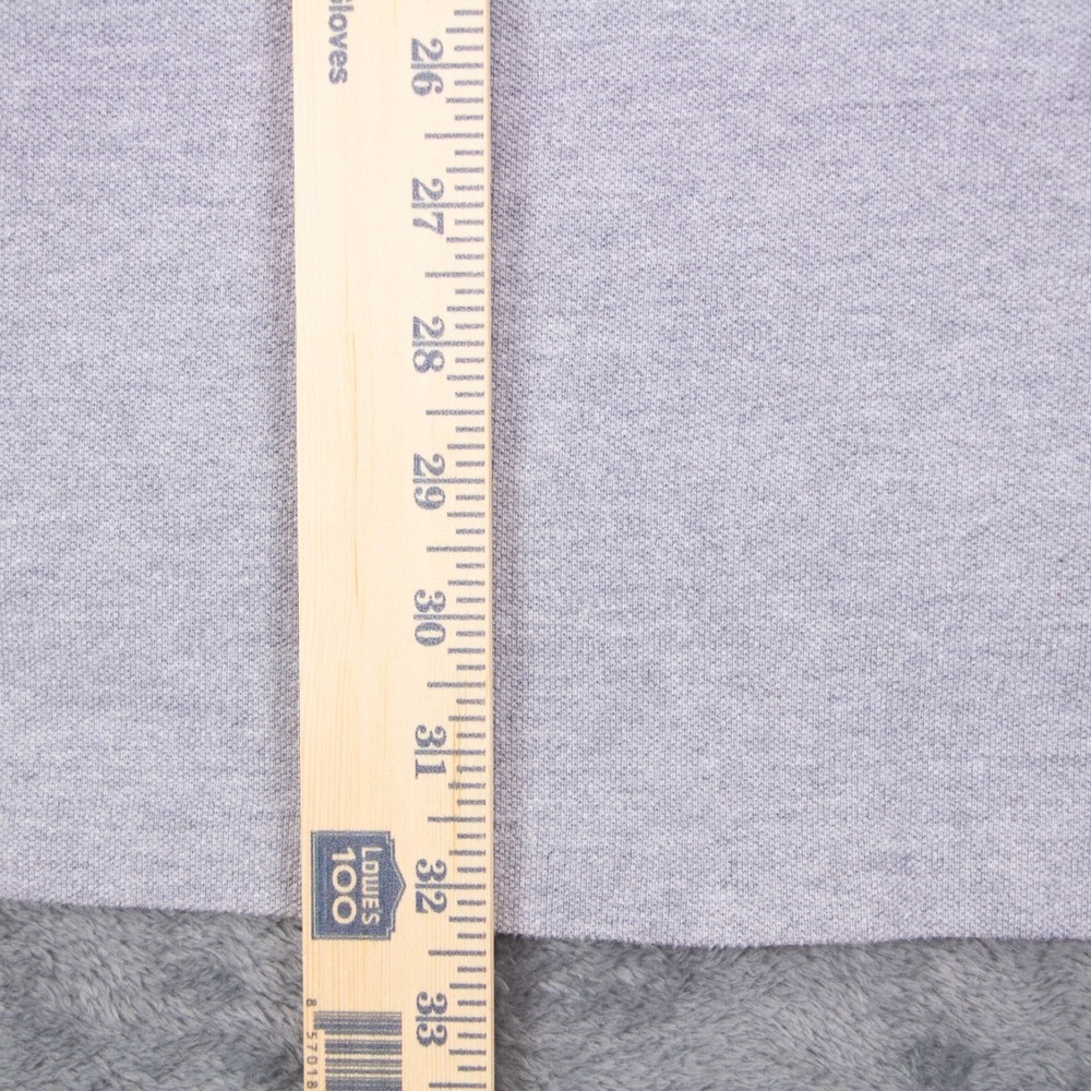 Vintage Polo Ralph Lauren Mens 2XL‎ Gray Solid Pique Polo Shirt 100% Cotton - Picture 7 of 9